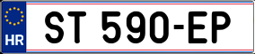 Trailer License Plate